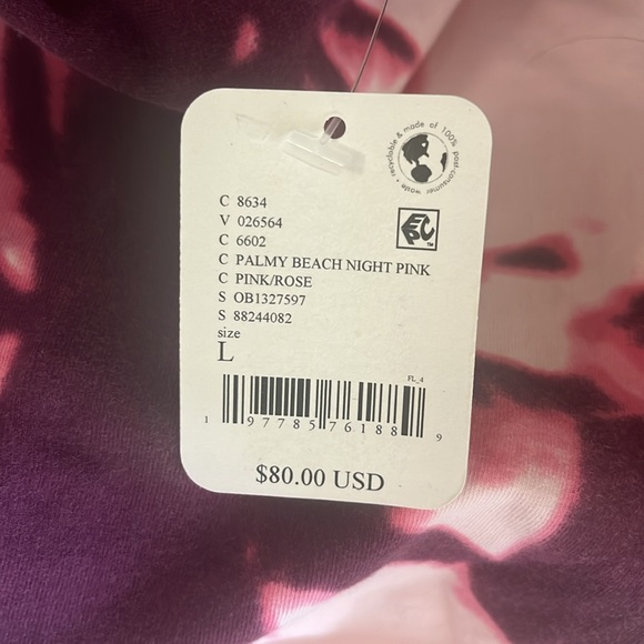 NWT FP Movement Hot Shot Printed Onesie - Palmy Beach Night Pink - Picture 7 of 9